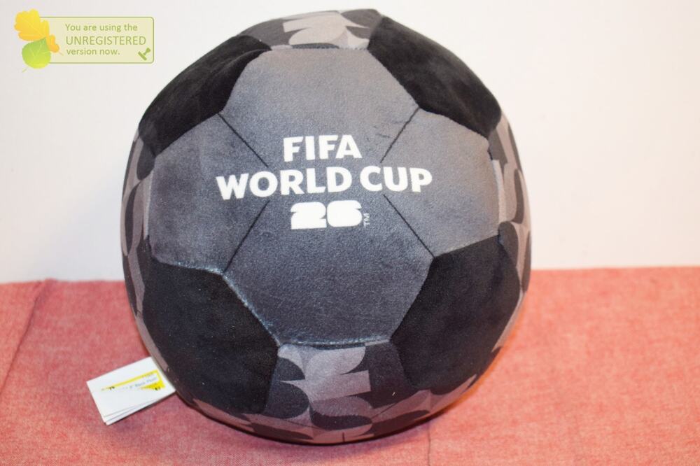 FIFA 9" Black Plush Soccer Ball